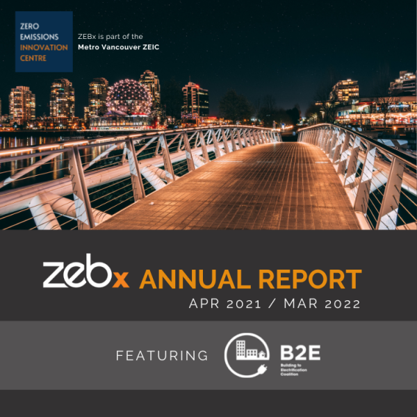 ZEBx Annual Report 2021 / 22 Featuring B2E